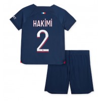 Paris Saint-Germain Achraf Hakimi #2 Domáci Detský futbalový dres 2023-24 Krátky Rukáv (+ trenírky)